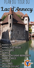 Plan du Tour du Lac d'Annecy