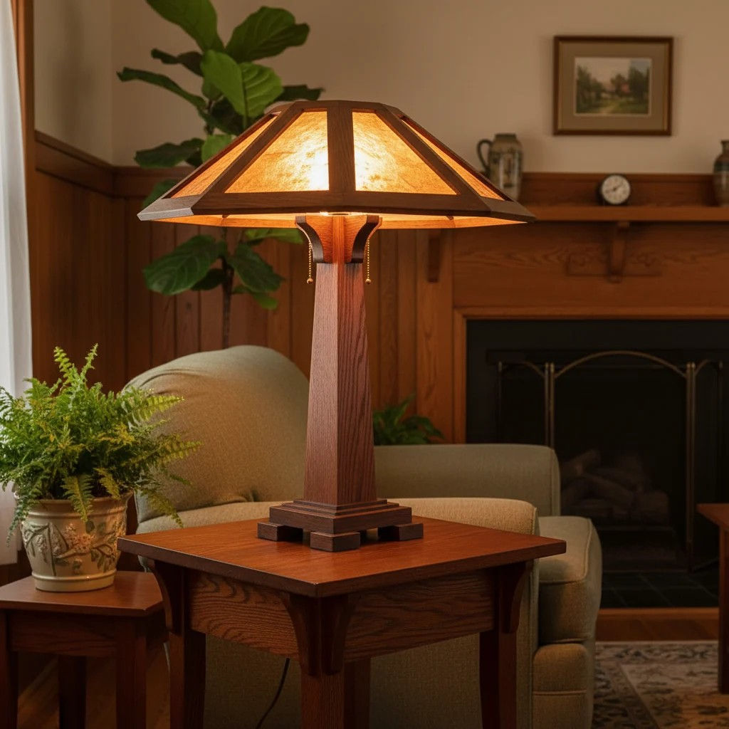 Saugatuck Arts and Crafts Style Reading Lamp