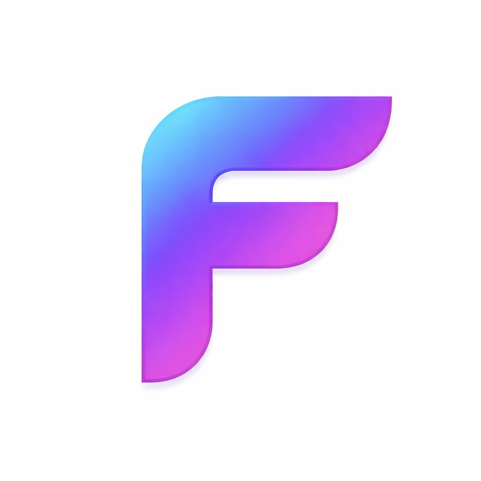 Flow app logo in purple gradient