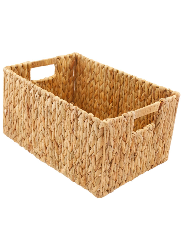 Thumbnail: NaturallYours Brown Water Hycinth Medium Storage and Gift Basket NYSK21BSB39H20