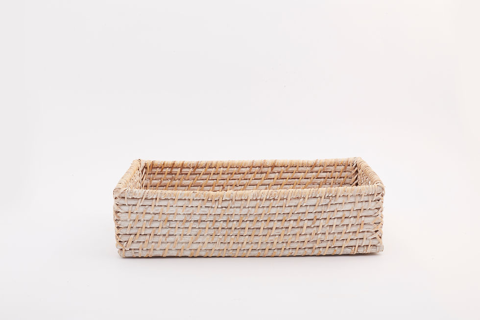 Thumbnail: Rattan Rectangular Basket
