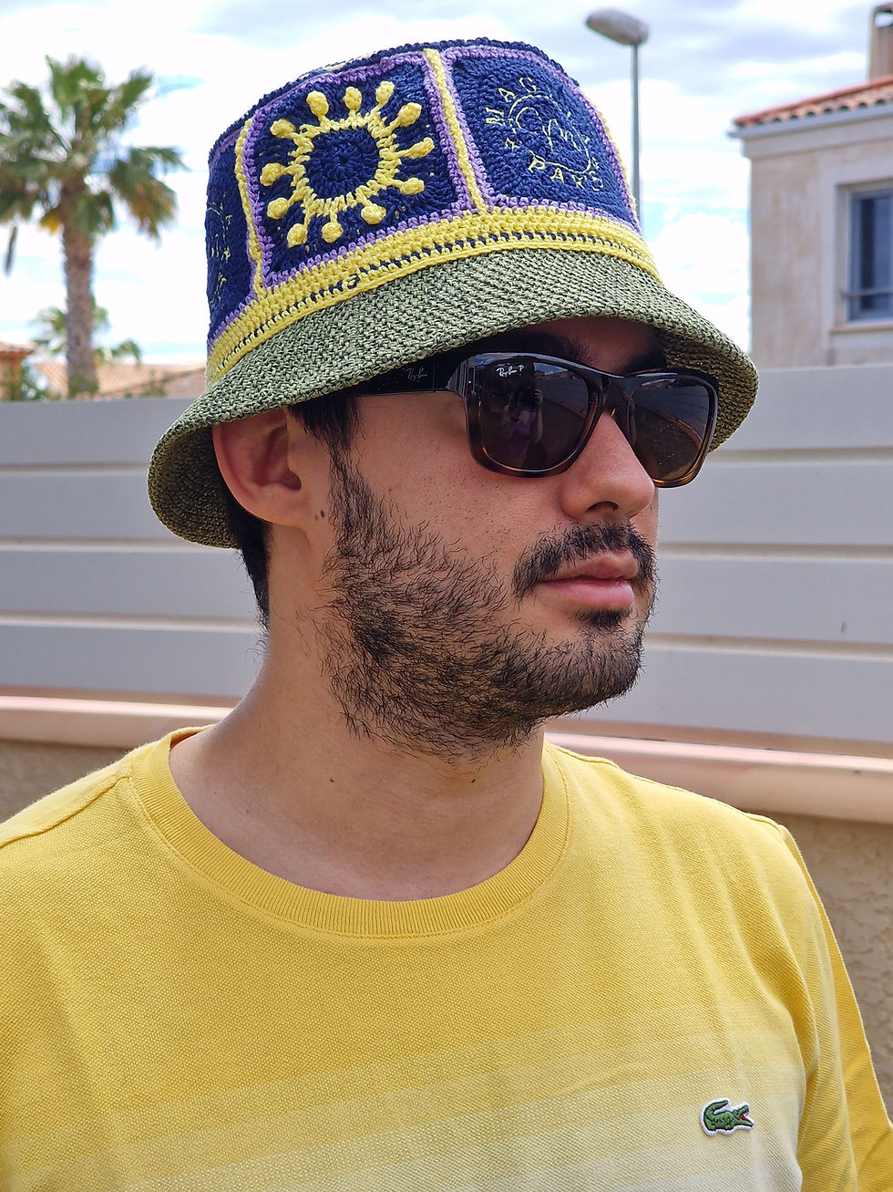 Miniature : Bob crochet porté homme
