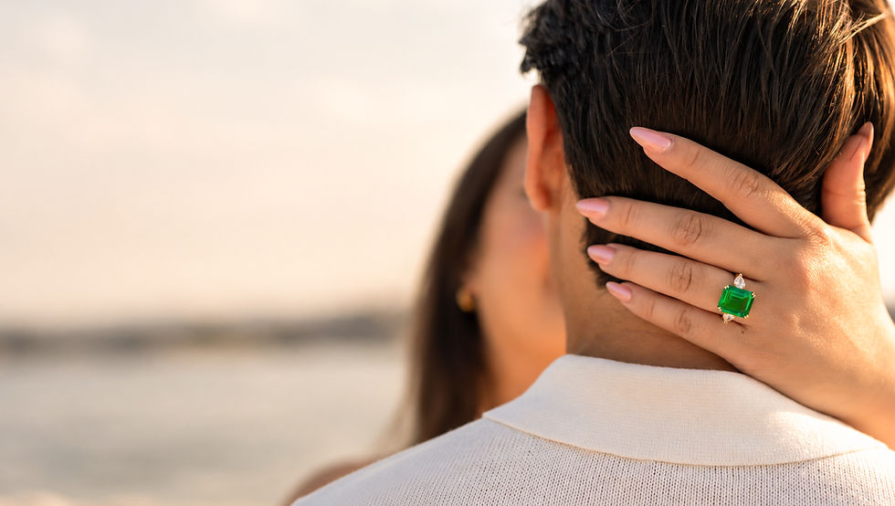 Engagement photo on the beach