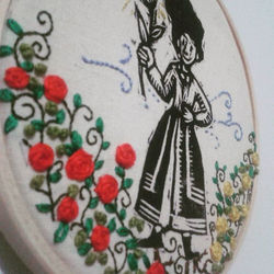 Primavera (Spring)__#woodcut #xilogravura #embroidery #art #atelievalpo #bordado