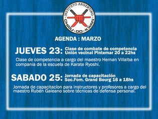 Agenda marzo
