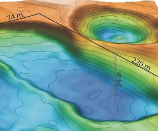 Sinkhole in Arctic Sea