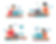 Remote work vector 