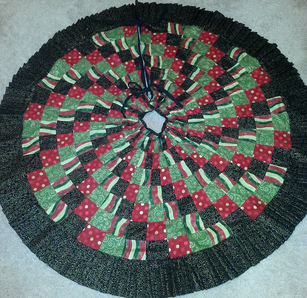 Spiral Christmas Tree Skirt