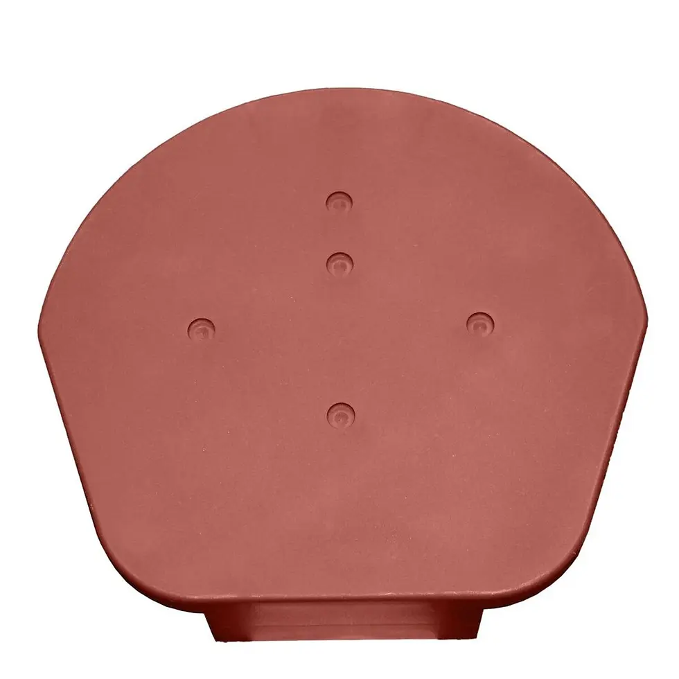 Thumbnail: Universal Dry Verge Ridge Cap Round - Terracotta