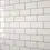Thumbnail: Small Flat Metro 150mm x 75mm White Dark Grey Grout