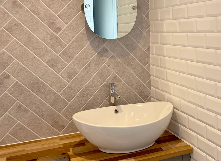 Reco install in Boat bathroom