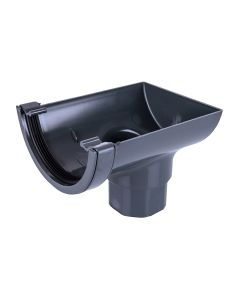 Thumbnail: Half Round Guttering Stop End Outlet - 112mm AG
