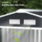 Thumbnail: Outsunny 7ft x 4ft Metal Garden Shed – Dark Grey vents