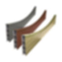 Composite Eco Fence Concave Shaped Top – 1.83m x 140mm Grey, natural & walnut