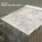 Thumbnail: Outsunny 7 × 4ft Metal Garden Shed – Light Brown roof detail