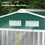 Thumbnail: Outsunny 7ft x 4ft Metal Garden Shed – Green vents
