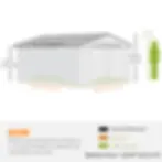 Outsunny 12ft x 11ft Steel Garden Shed DImensions