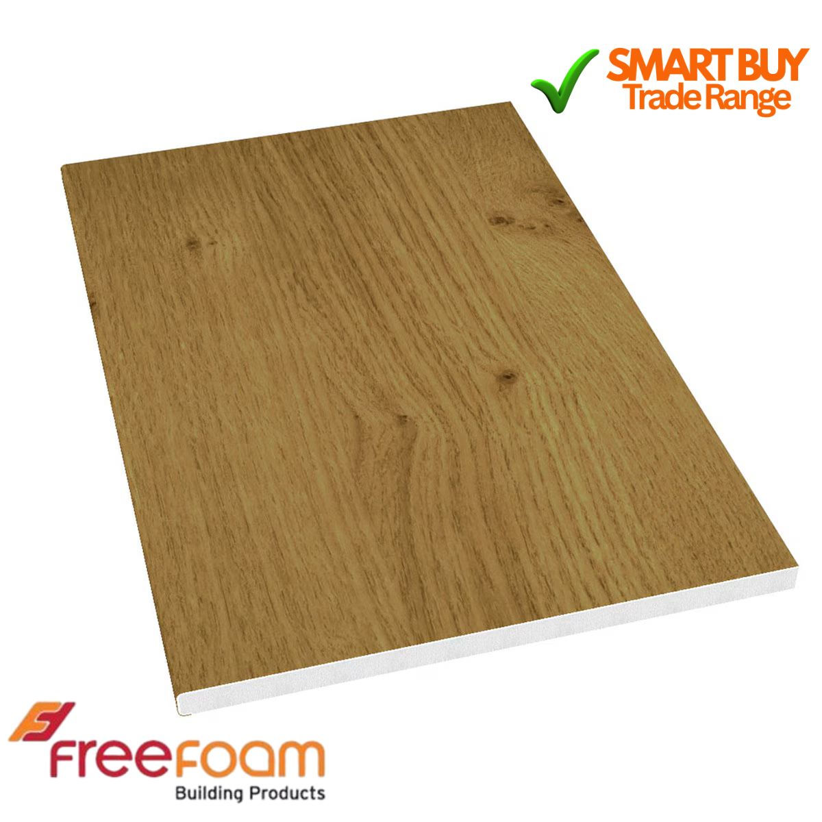 Smart Buy – Freefoam Irish Oak General Purpose Boards (Flat Soffit)
