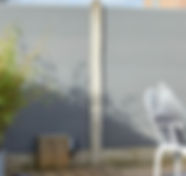 Eco Fence Graphite Grey - Close Up Installation