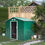 Thumbnail: Large Lockable Metal Garden Shed 9x6 Feet - Weatherproof Green