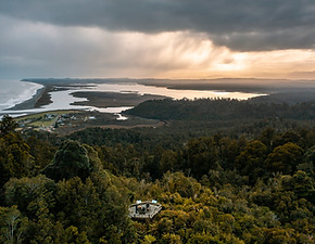 Okarito Trig Walk Lookout Over Okarito Lagoon