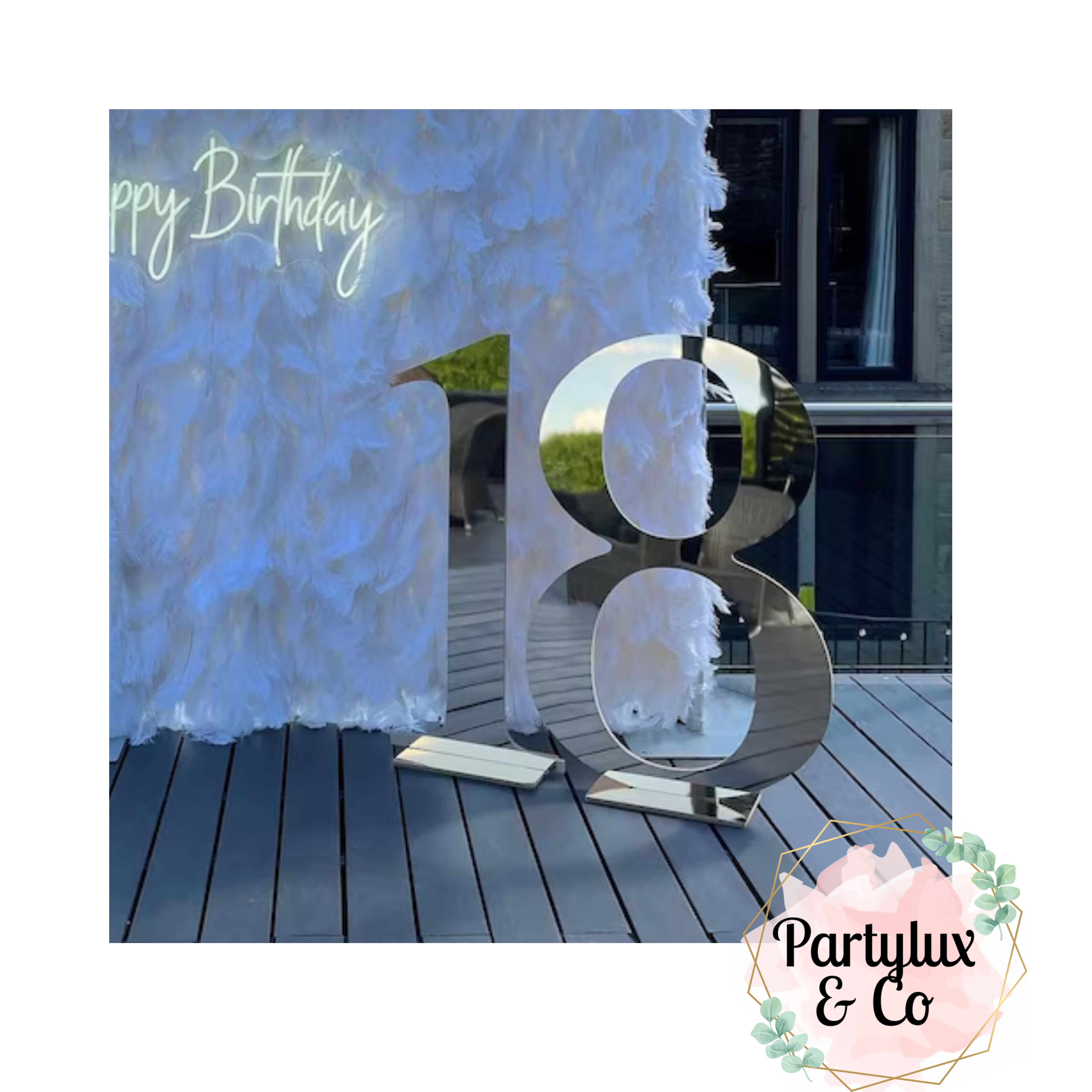 Gold Acrylic Numbers -18