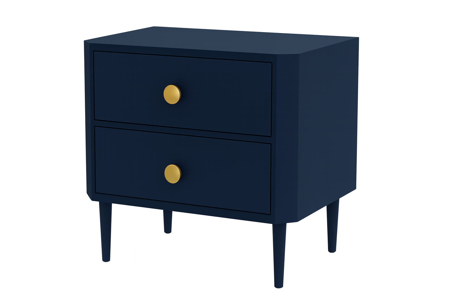 Mid-Century NAVY Nightstand