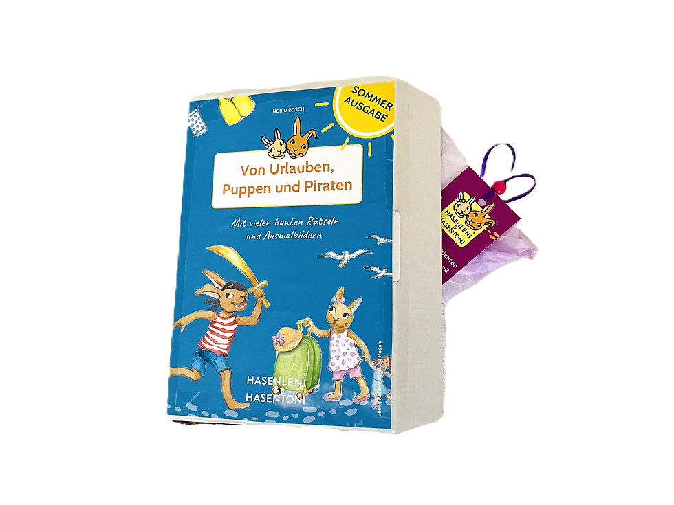 HASENLENIS Schatztruhe - Schenken Sie Lese- und Rätselvergnügen