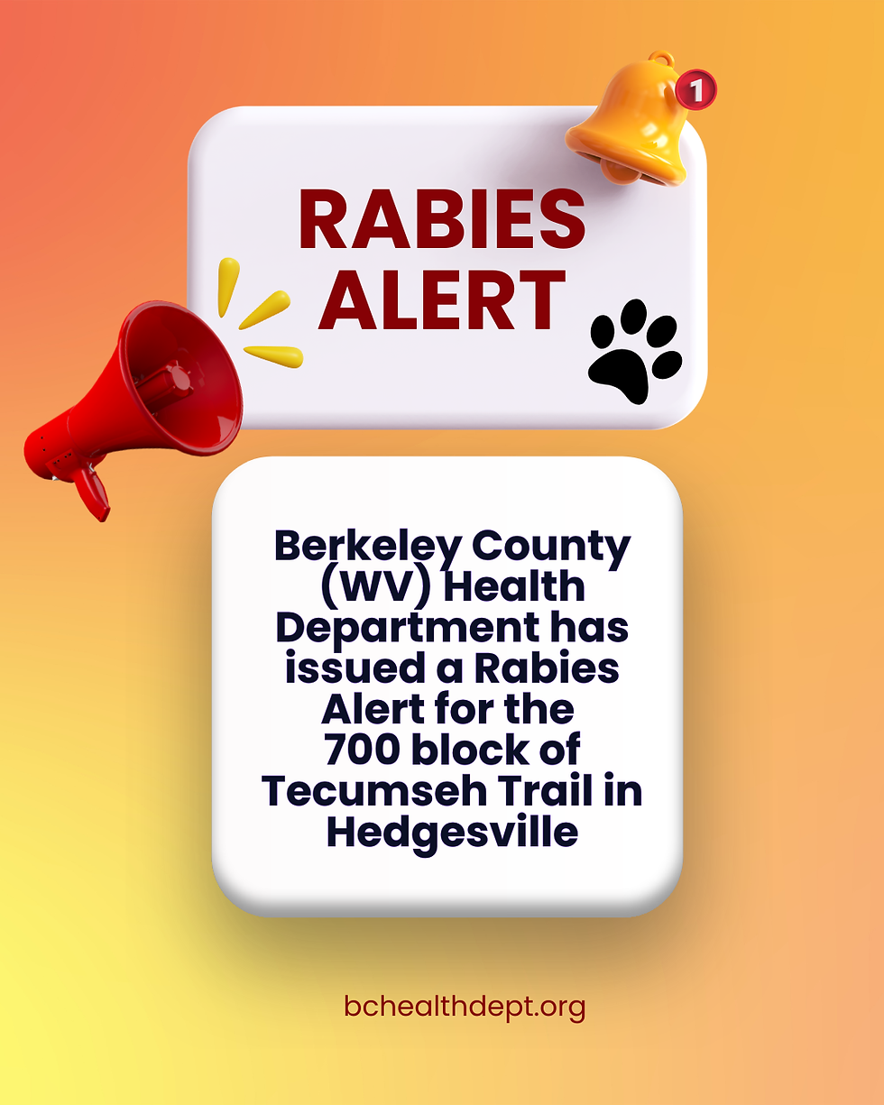 Rabies Alert: Berkeley County WV