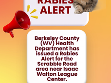 Rabies Alert Issued by the Berkeley County Health Department