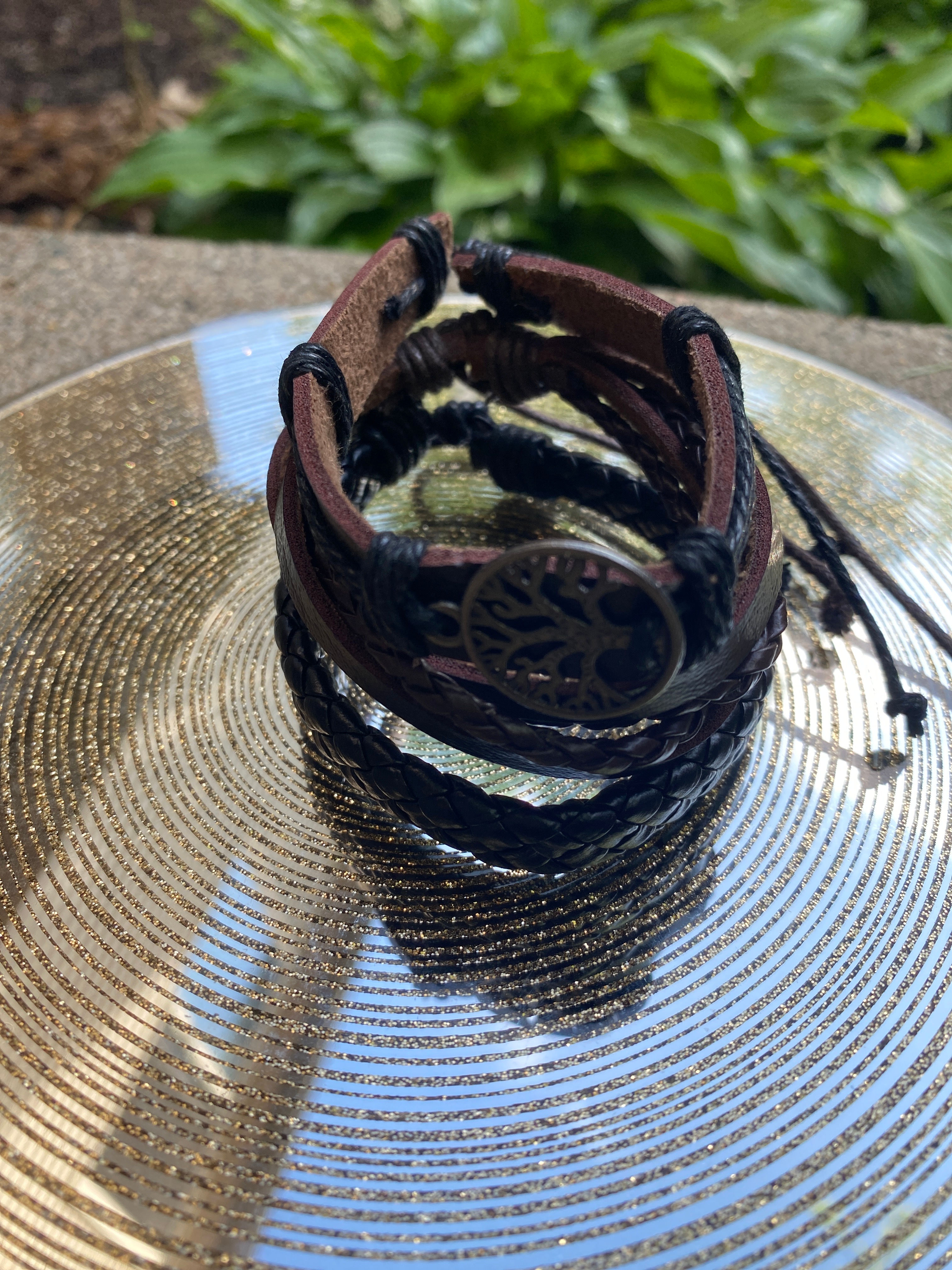 Leather Bracelet Tree of Life