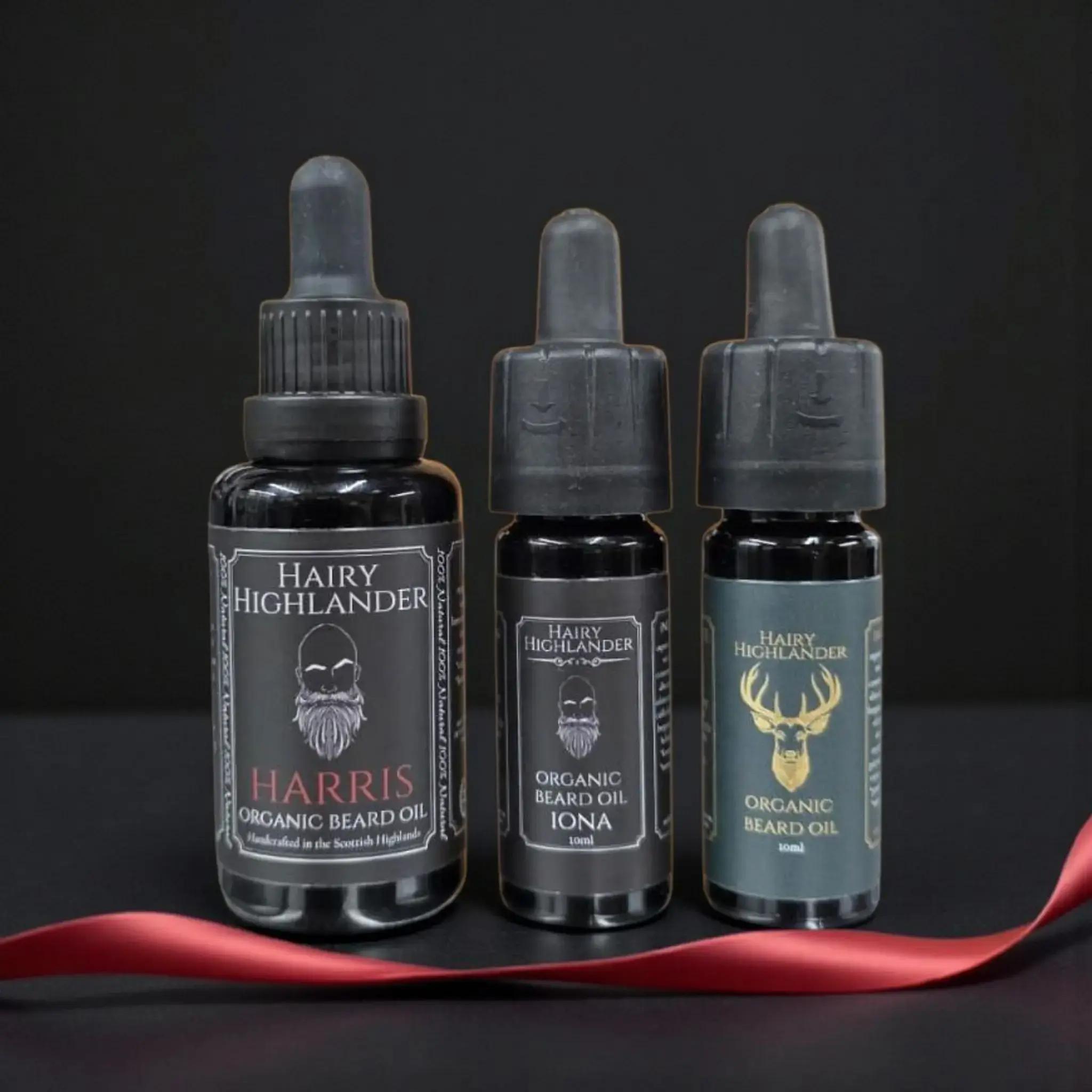 Highland organic beard oil Christmas gift set from Hairy Highlander