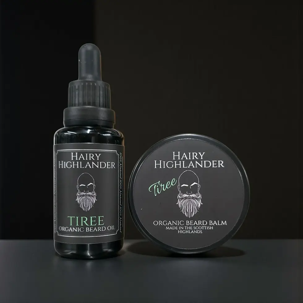 Thumbnail: Hairy Highlander's organic beard oil and beard balm bundles