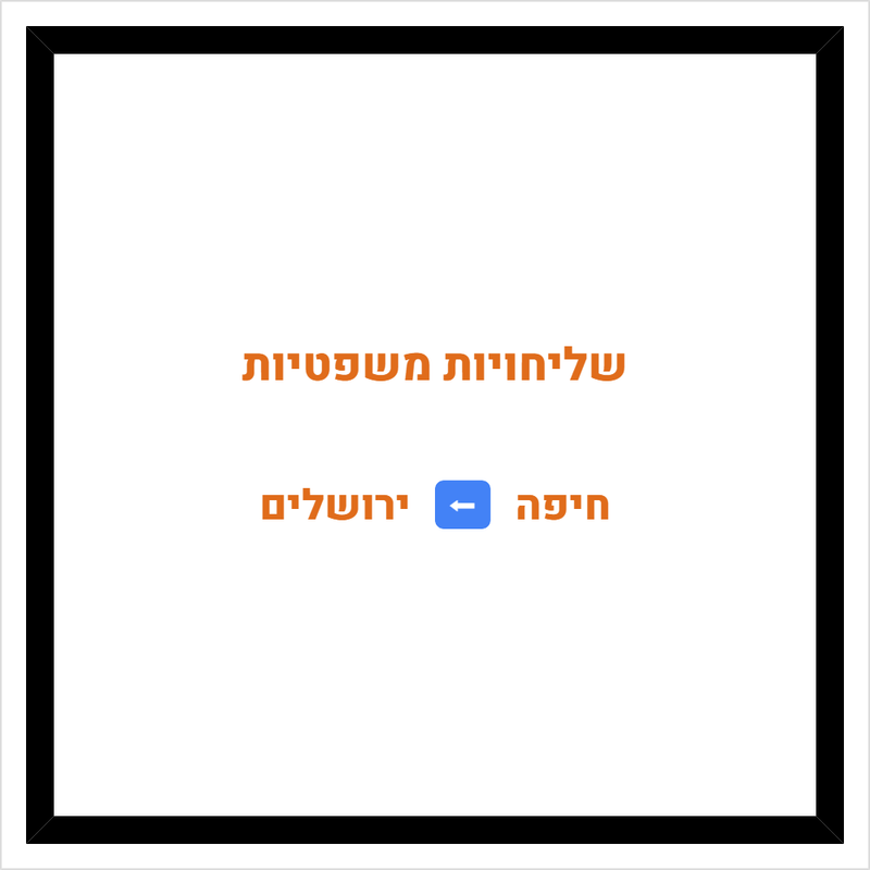 שליחויות משפטיות מחיפה לירושלים