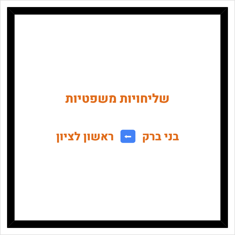 שליחויות משפטיות מבני ברק לראשון לציון