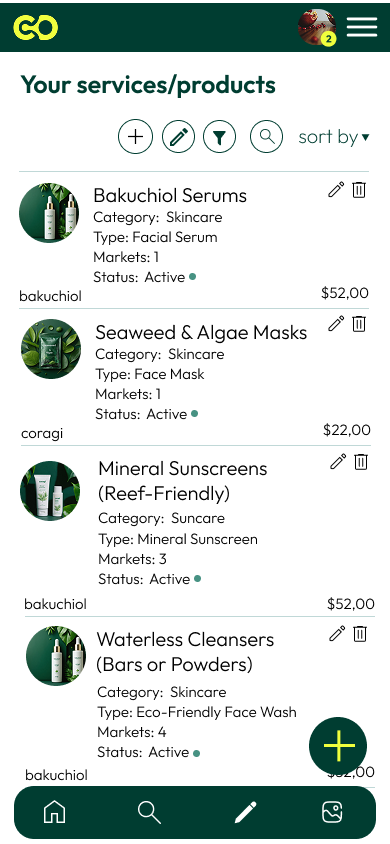 Mobile preview of scheduling settings for AI-generated social content