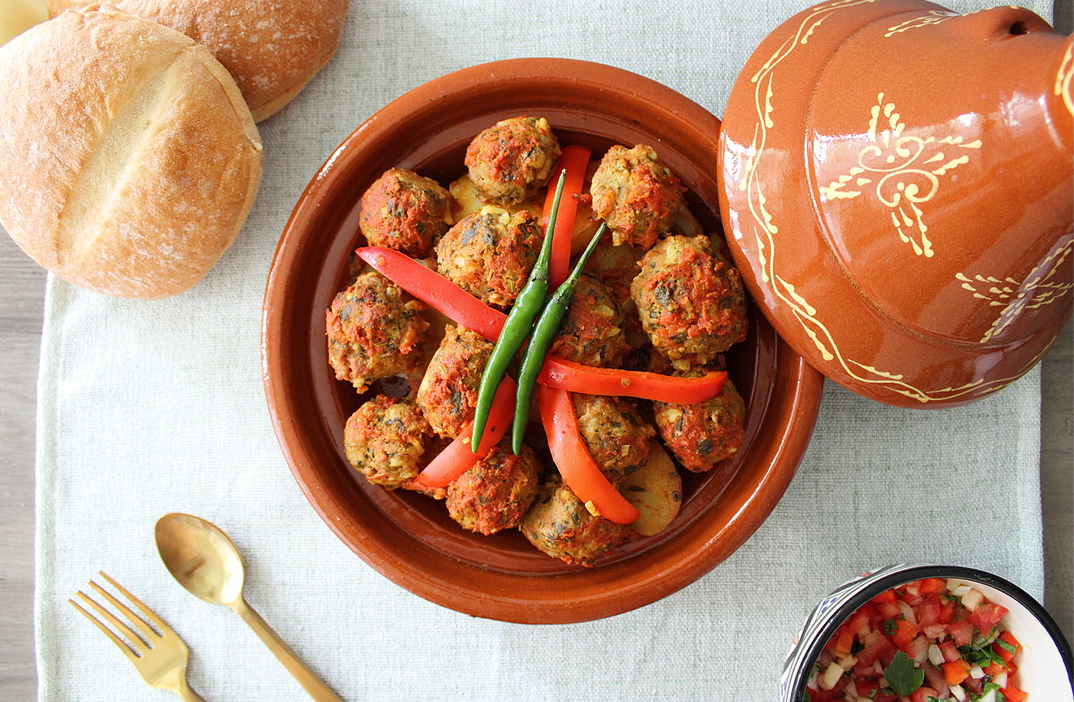 Traditional Authentic Moroccan Fish Balls Sardine Tagine Tajine Spicy Winter Recipe Meal-Kit Cook at Home Dinner Food Tour