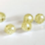 8mm Fancy Vivid Yellow Faceted Loose Moissanite Beads Grade AAA