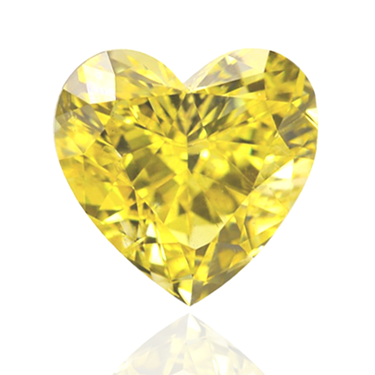 7mm Premium Vivid Yellow Moissanite Heart Cut Loose
