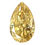 Thumbnail: 8x5mm Premium Vivid Yellow Moissanite Pear Cut Loose