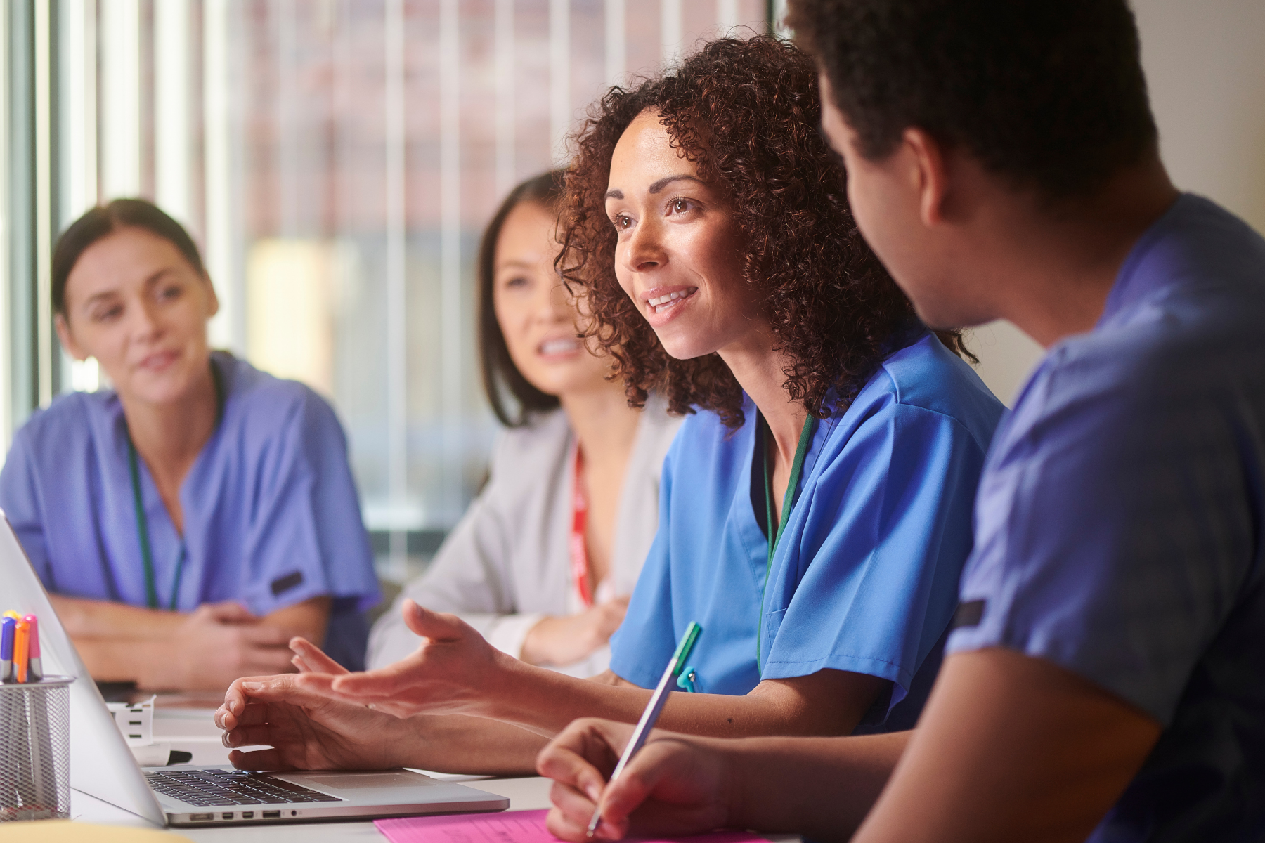 Healthcare leader coaching post-acute care team