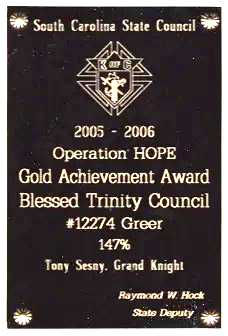 2005 - 2006 Operation Hope Gold Award 147%.jpg