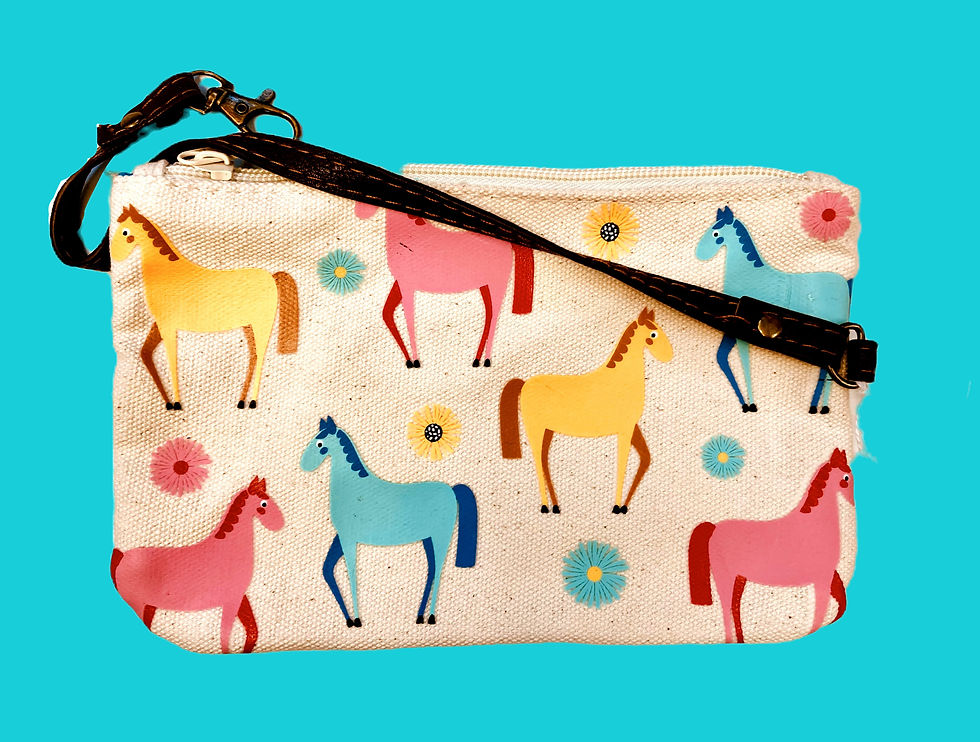 Canvas Wristlet for all Horse Enthusiasts