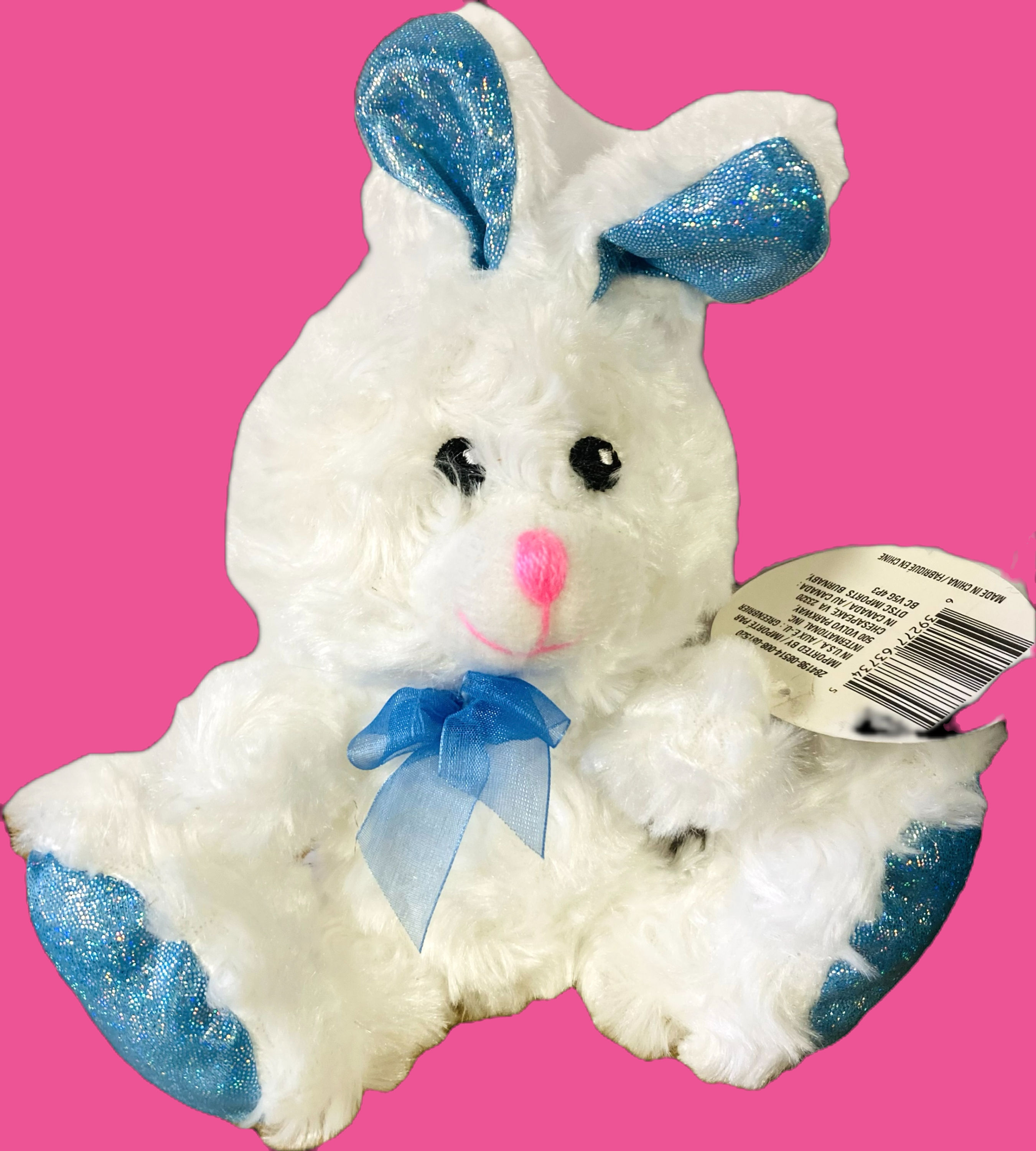 Glittery, Soft Easter Bunny Suffed Animal 