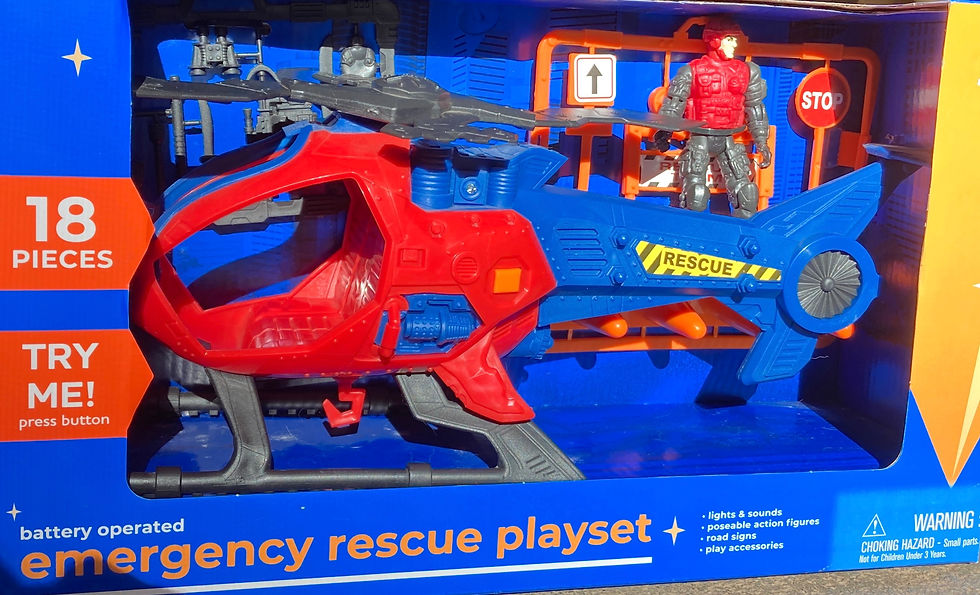 Emergency rescue playset Helicopter