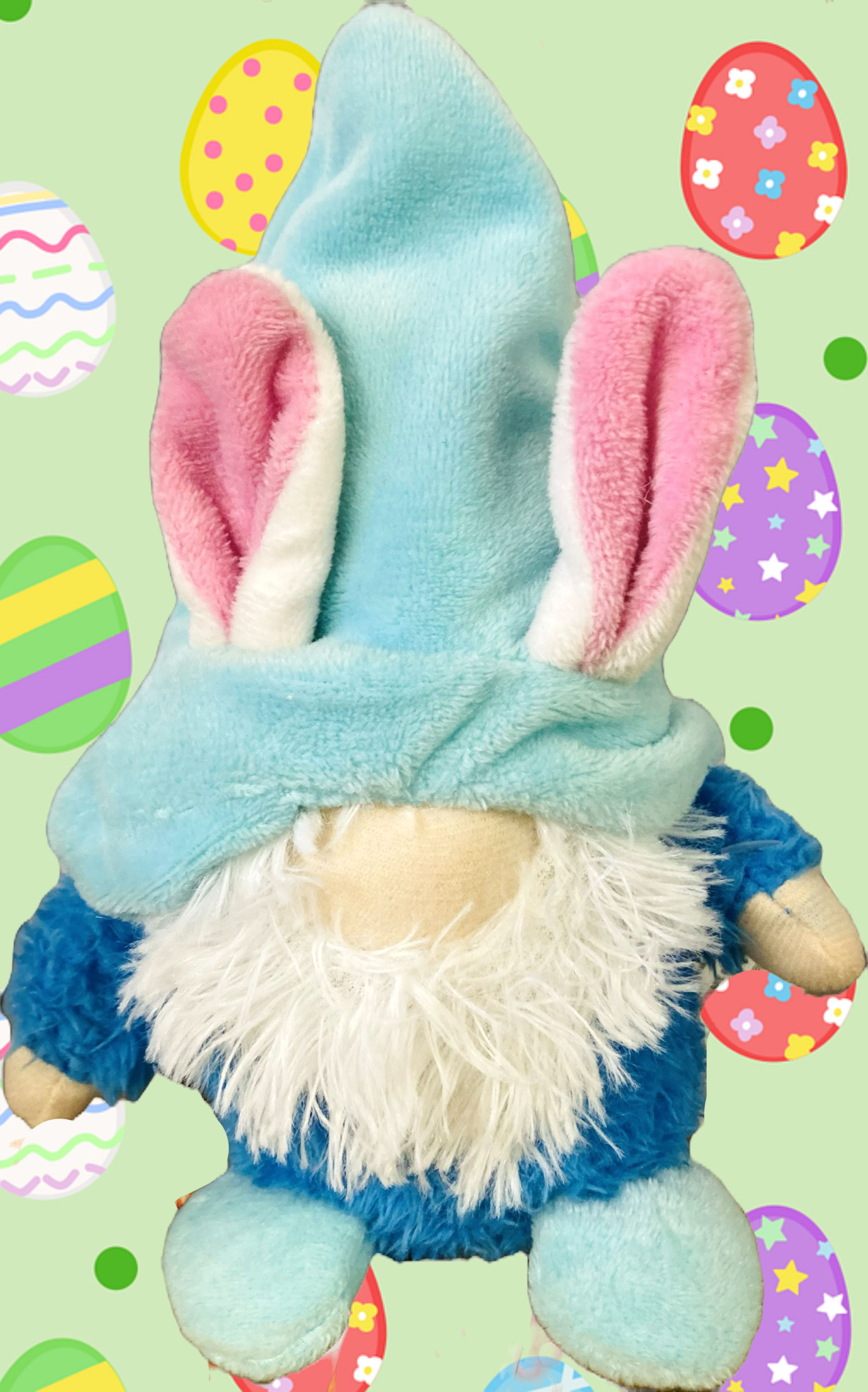 Fabulous Small Easter Bunny Mulicolored Gnome