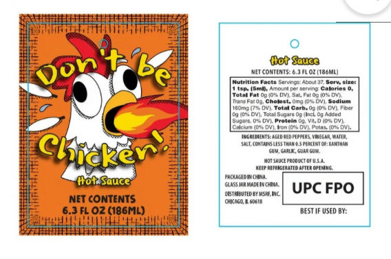 Thumbnail: Don’t Be a Chicken Red Habenero Hot Sauce