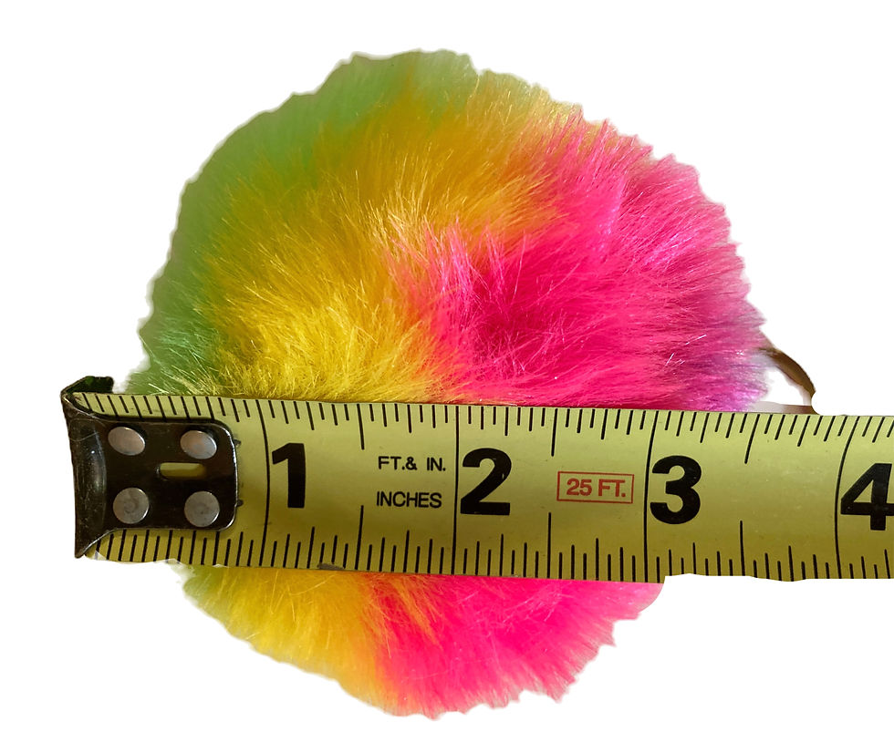 Thumbnail: Rainbow 🌈 Colored Pom Pom Keychain 
