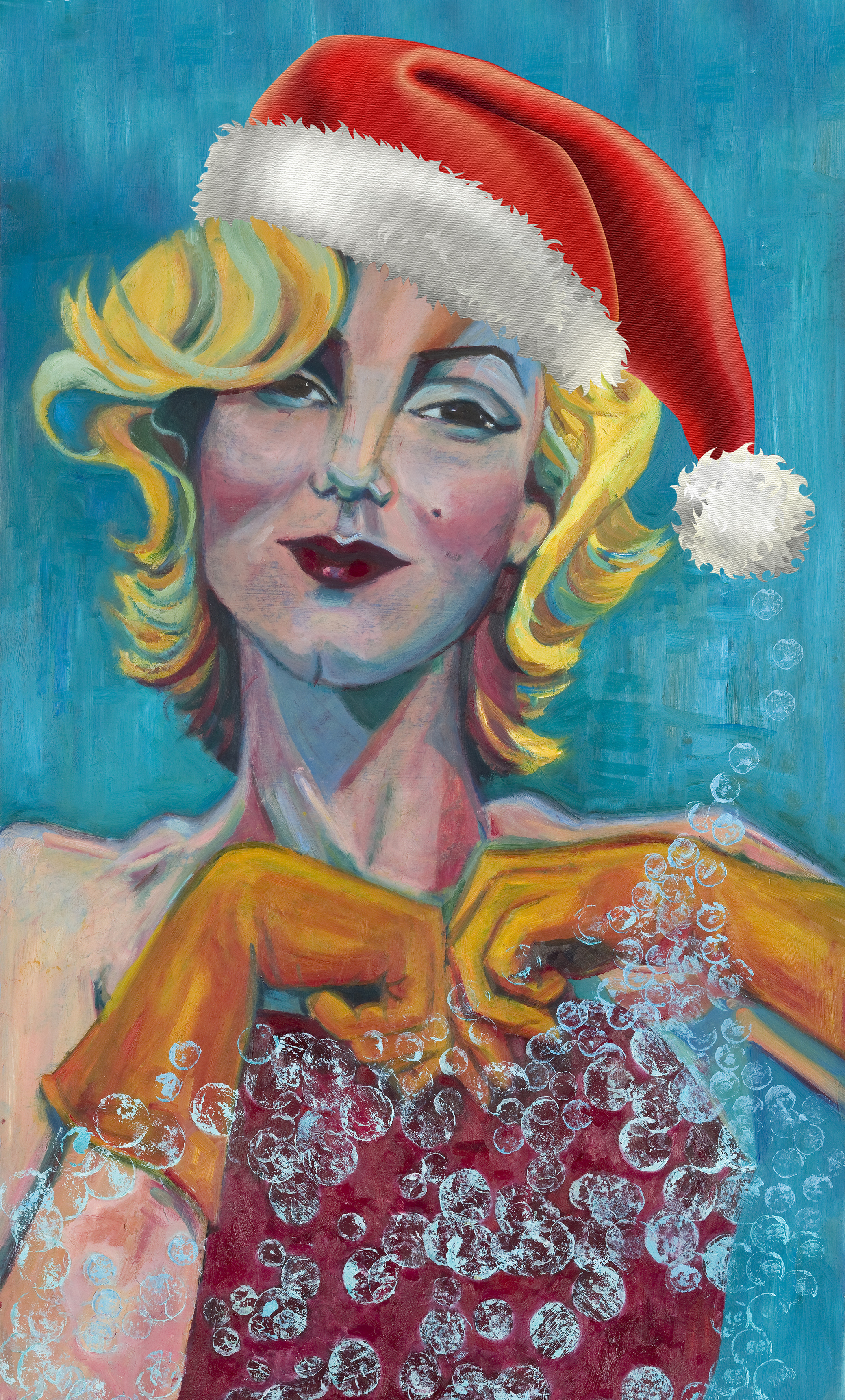 "Marilyn" tackles Christmas chores
