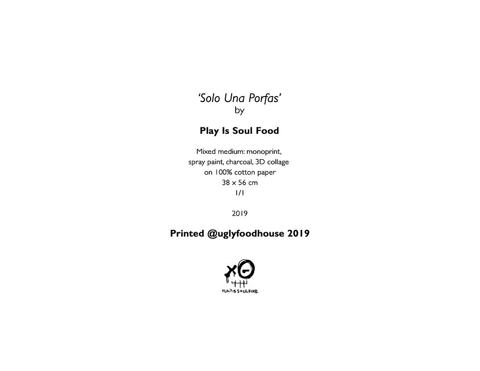 Thumbnail: 'Solo Una Porfas' by PLAY IS SOUL FOOD